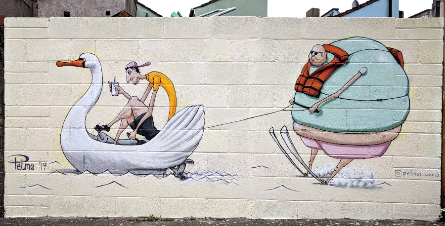 Wide view of whole piece